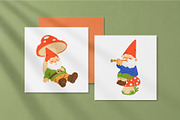 Cute Garden Gnome Collection, an Object Illustration by AnbyArt (Thumbnail 6 of 6)