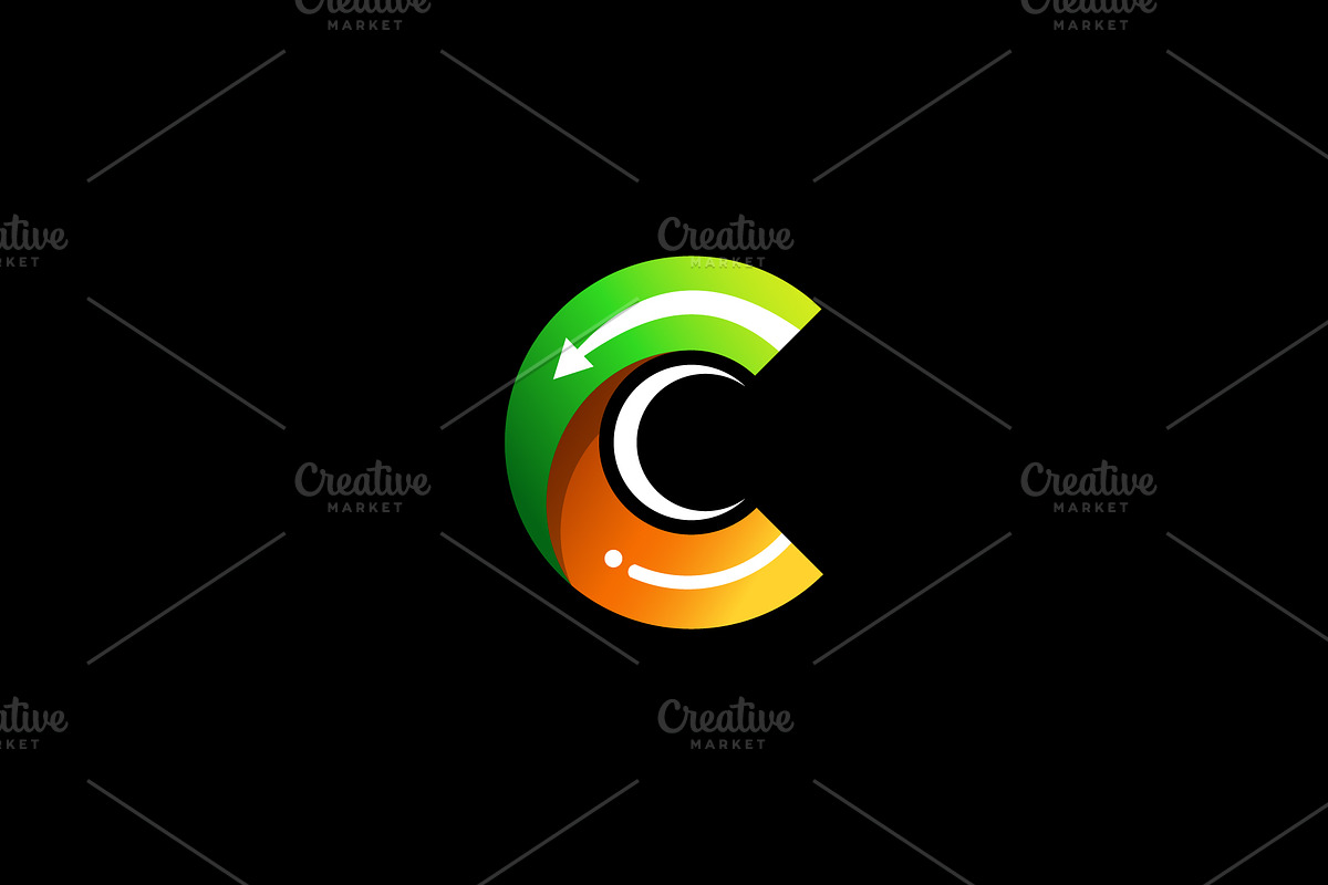 C Letter Logo with Circular Arrow, a Branding & Logo Template by Design Store (Photo 1 of 2)