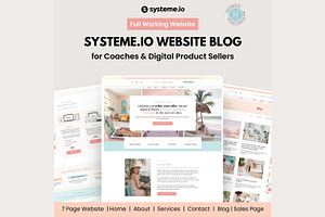 Systeme.io Sorbet Solution Blog, a Landing Page Template by Hayley's Digital Hub
