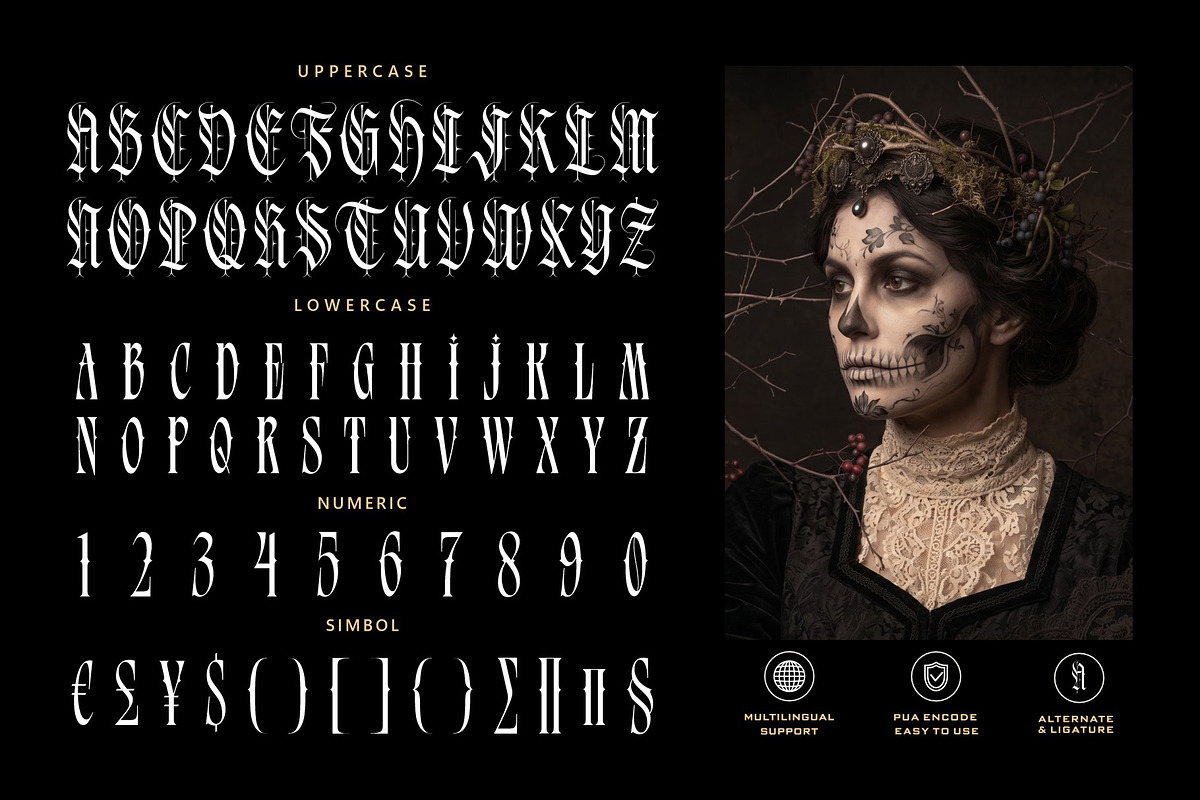Silver Shard Typeface, a Blackletter Font by alit design (Photo 2 of 20)