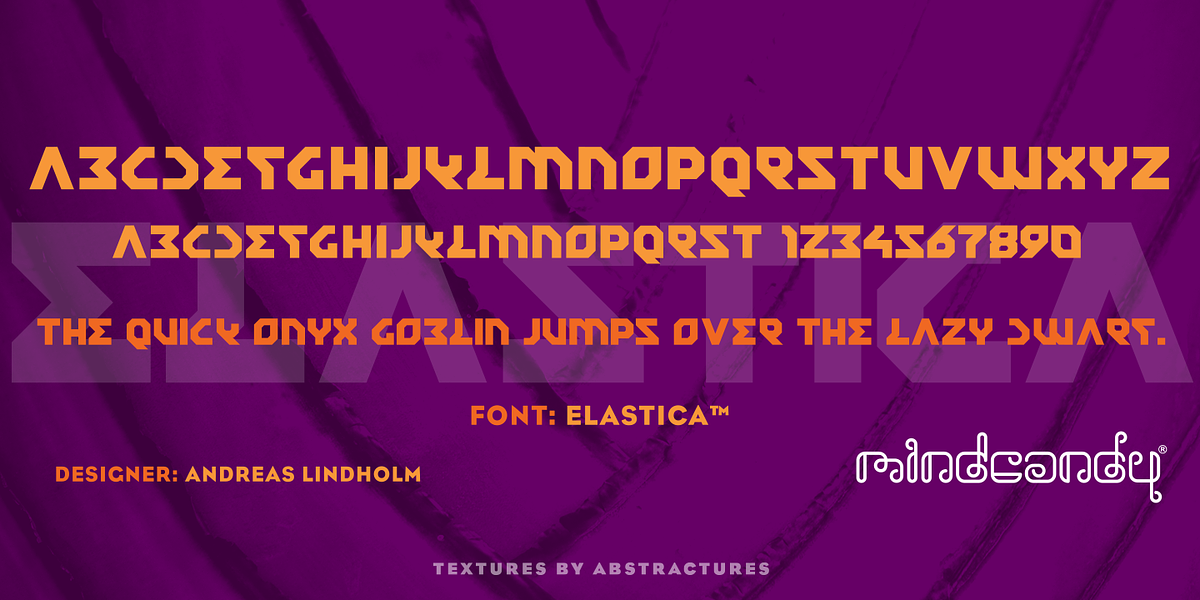 Elastica™, a Font by MINDCANDY