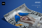 Silent Blue Veil Poster Template, a Poster Template by creatsy5 (Thumbnail 1 of 4)