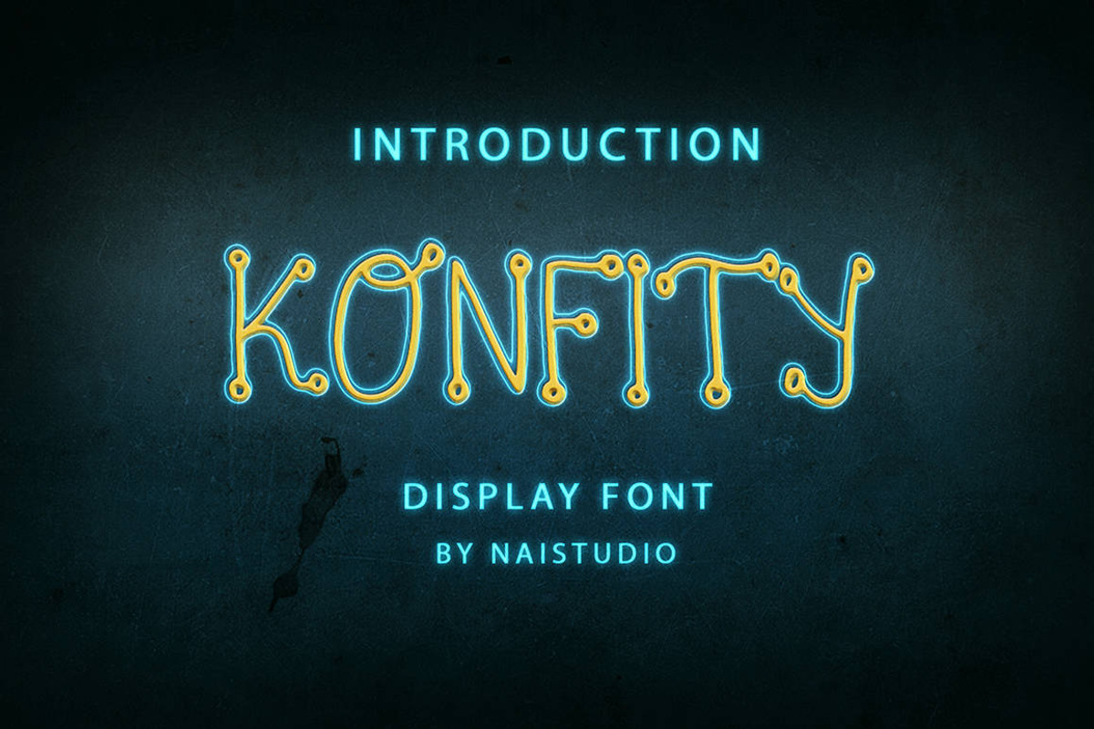 Konfity - Creative Display Font, a Font by Naistudio (Photo 1 of 7)
