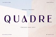 Quadre – Luxury Beauty Elegant Sans, a Sans Serif Font by Typia Nesia (Thumbnail 1 of 10)