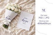 Wedding Newspaper Mockup with Bouque, a Mockup by Mie Mockup Studio (Thumbnail 1 of 8)