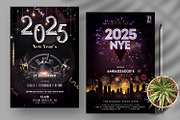 2025 New Year - 4 Flyer Templates, a Flyer Template by PixelsDesign (Thumbnail 3 of 3)