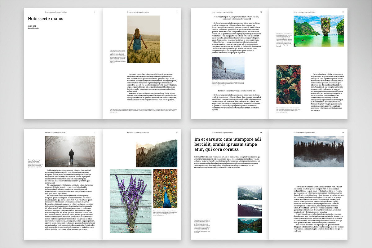 Modern Editorial Brochure Template preview 3