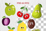 Fruit Friends clipart, an Icon by Oleksandra Illustrates (Thumbnail 2 of 12)