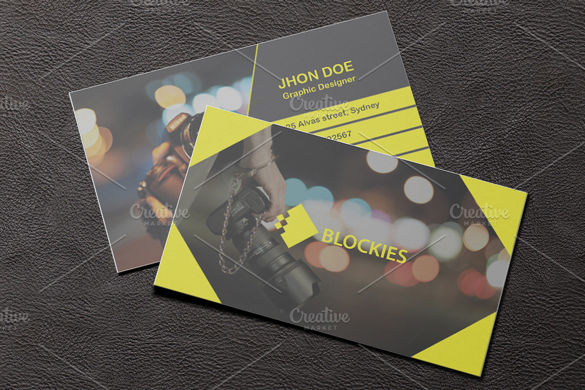 Photography Business Card Template, a Business Card Template by Pentaclay (Photo 3 of 5)