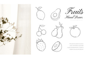 Fruits Hand Drawn Illustrations