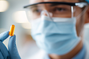 Doctor in a mask, gloves and protect, a Health & Medical Photo by MistyDay