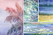 Watercolor beach backgrounds, a Texture Graphic by Inna Vinchenko Designs (Thumbnail 6 of 7)