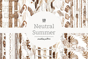 Summer Paper Pattern Background, a Pattern Graphic by GlamArtZhanna (Thumbnail 1 of 4)