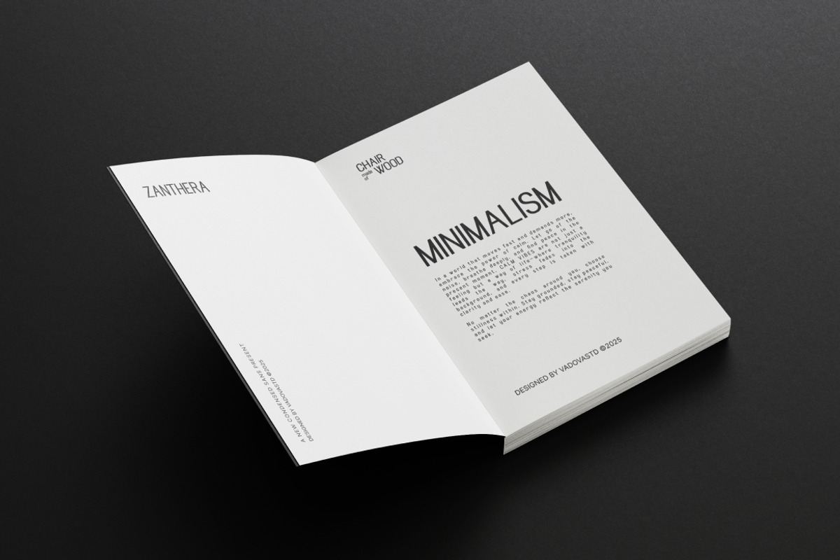 Zanthera – Condensed Sans Serif Font, a Sans Serif Font by Vadovastd (Photo 6 of 7)