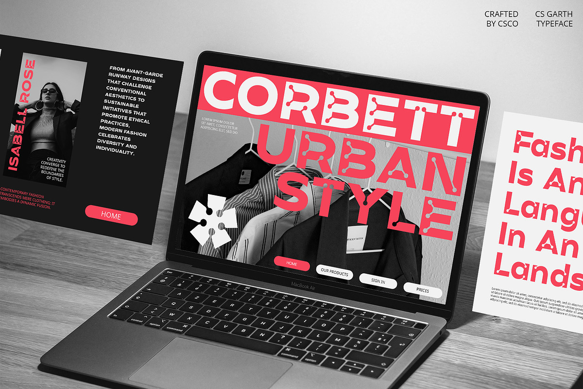 CS Garth – Inktrap Font, a Sans Serif Font by Craft Supply Co. (Photo 7 of 8)
