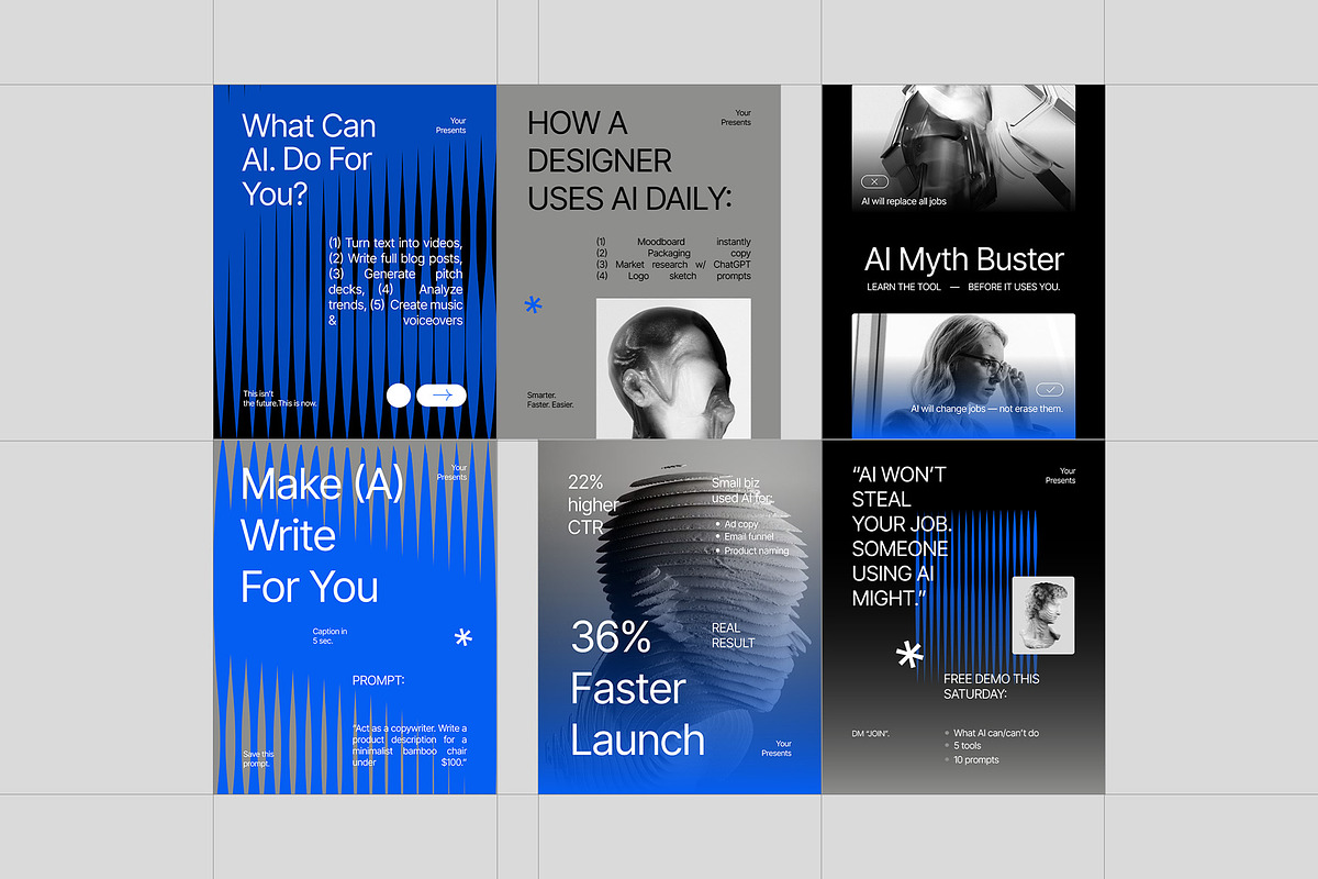 AI Automation Instagram Pack, a Social Media Template by fakhroo (Photo 5 of 6)