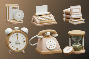 Cute Design Icon 3D Illustration V2