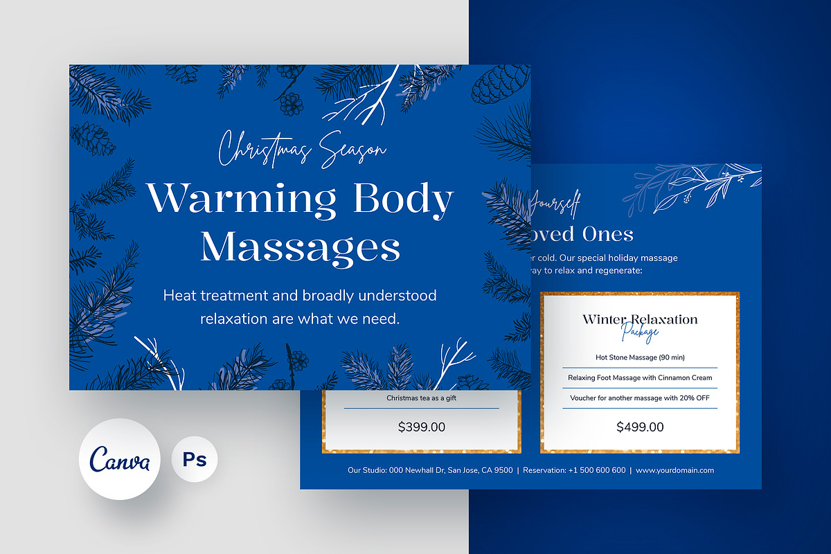 Aesthetic Beauty Salon Card Template, a Card Template by artbart (Photo 1 of 6)