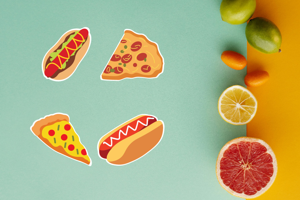 Pizza and Hotdog Delight Vector Set, a Food Illustration by jongcreative (Photo 2 of 4)