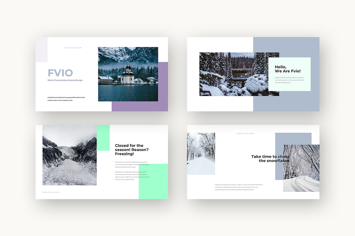 Fvio : Cozy Winter Keynote, a Presentation Template by Punkl Camp (Photo 2 of 16)