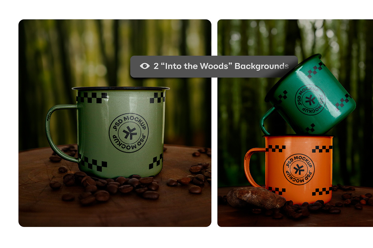 Enamel Mug Realistic Mockups Pack, a Cups & Container Mockup by rodrigofkaminski (Photo 4 of 7)