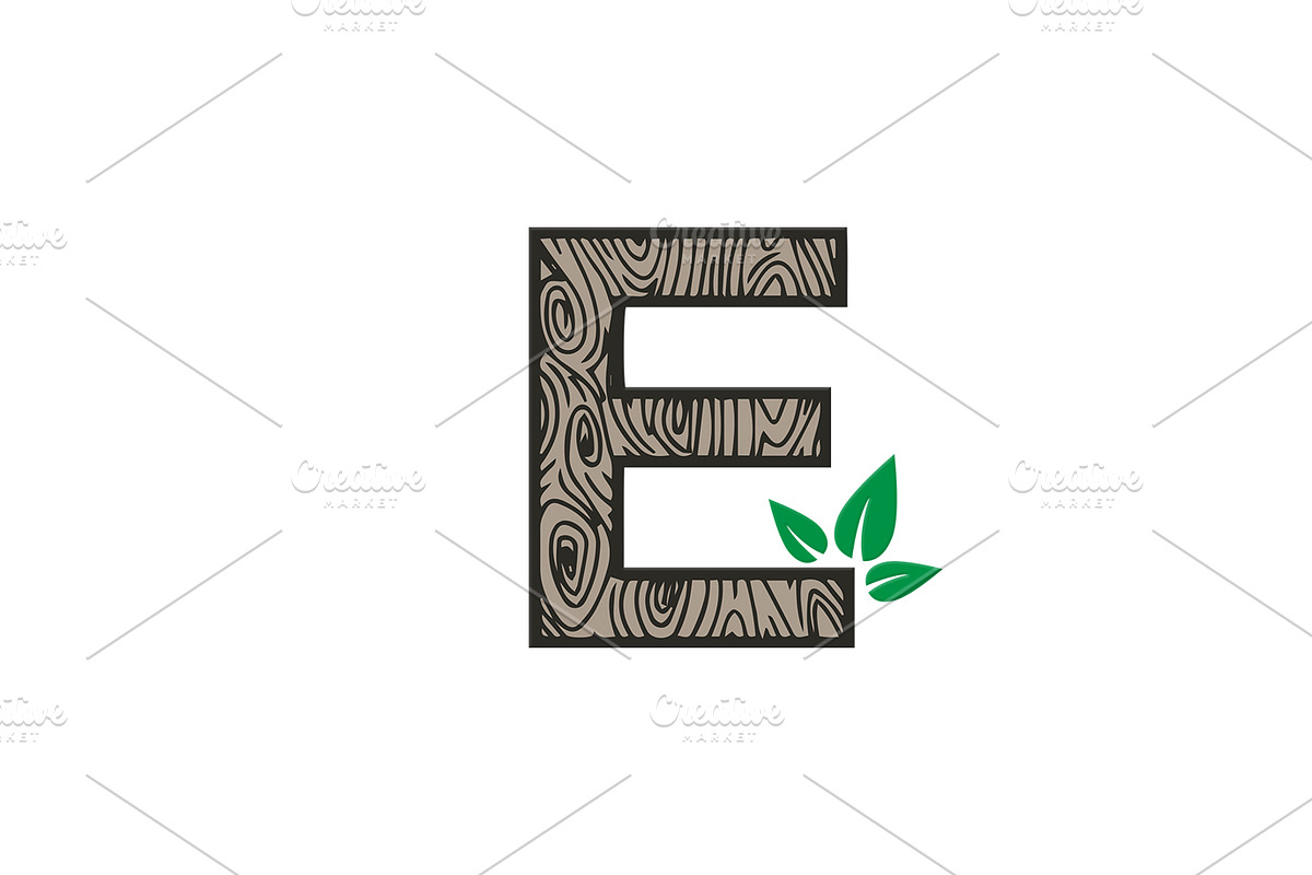 26 vector letters wood texture pack, a Branding & Logo Template by Piro Concept (Photo 5 of 6)