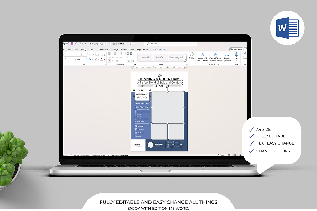 Real Estate Canva Template, a Flyer Template by Template Zone (Photo 6 of 6)
