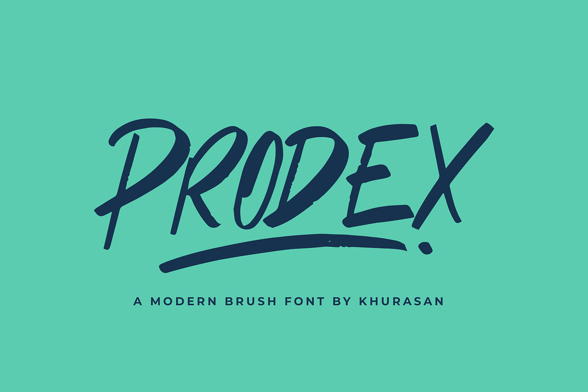 Prodex, a Handwritten Font by khurasan (Photo 1 of 7)