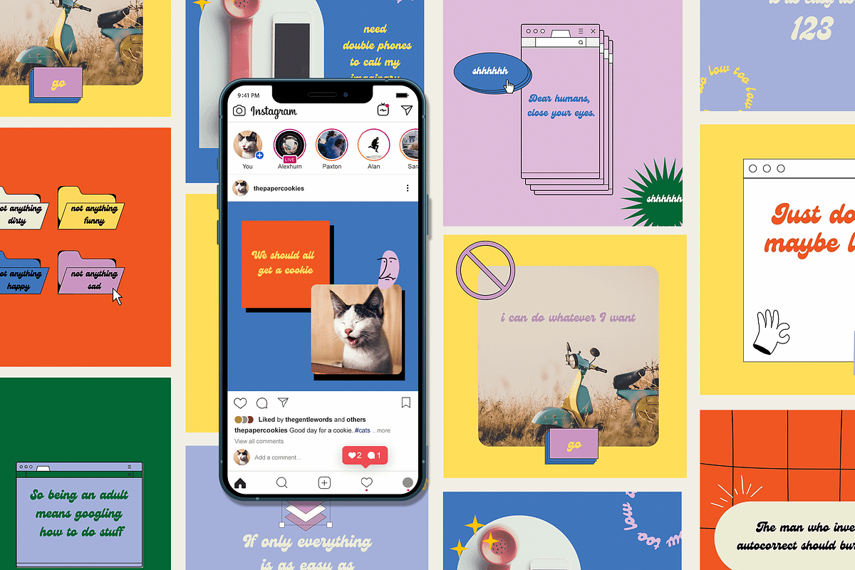 Retro Moxxi | Canva Social Media, a Social Media Template by Two Sleepy Heads Studio (Photo 1 of 4)