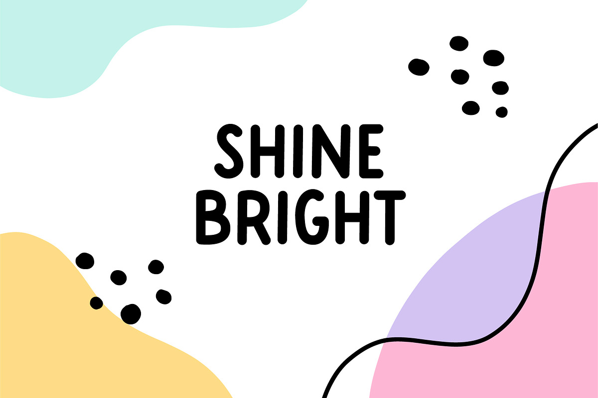Thickly Font, a Sans Serif Font by Miss Tiina (Photo 5 of 5)