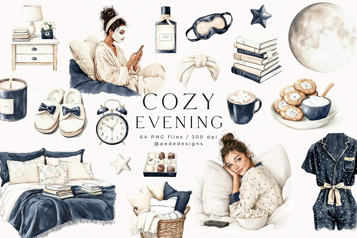 Cozy Evening, an Object Illustration by PeDe Designs (Photo 2 of 25)