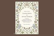 3 Wedding Cards + Seamless Pattern, a Pattern Graphic by Vintage (Thumbnail 2 of 15)