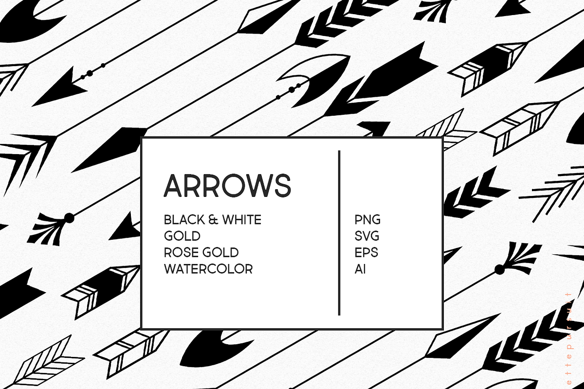 SVG Arrows, Gold Foil & Watercolor, a Graphic by Palette Pursuit (Photo 2 of 6)