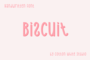 Biscuit, a Handwritten Font by Sofia Skoog (Thumbnail 1 of 10)