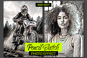 Pencil Sketch Photo Effect, a Layer Style Add-On by ContestDesign (Thumbnail 1 of 4)