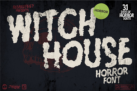 Witch House - Horror Font, a Font by Remedy667
