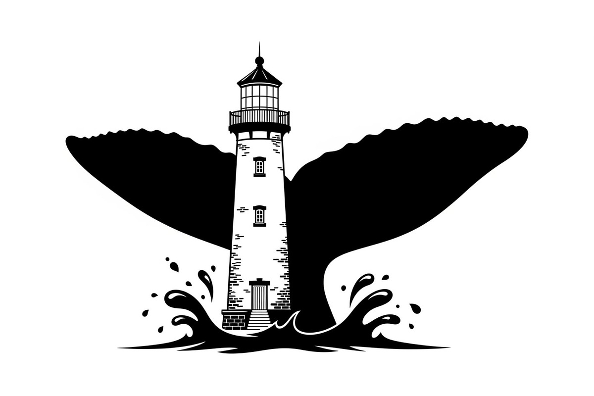 Whale Tail Lighthouse Bundle, an Object Illustration by yasushie (Photo 30 of 31)