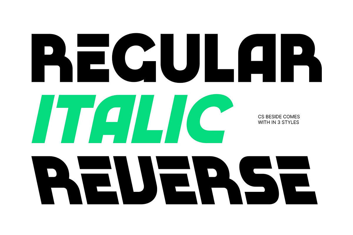 CS Beside – Bold Display Font, a Sans Serif Font by Craft Supply Co. (Photo 2 of 8)