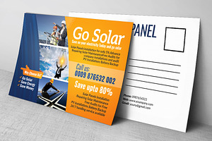 Solar Energy System Postcard