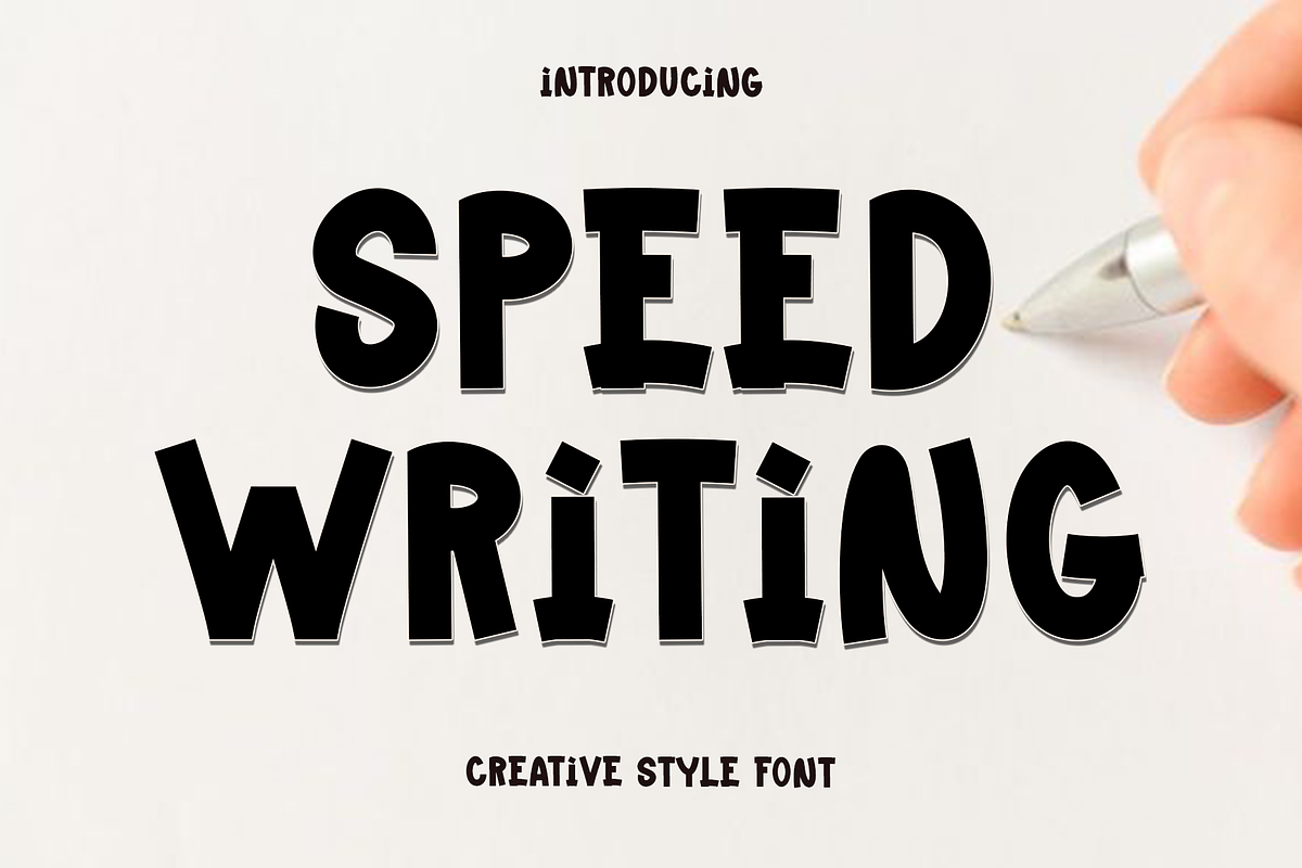 Speed Writing, a Script Font by InermediaSTUDIO (Photo 1 of 8)