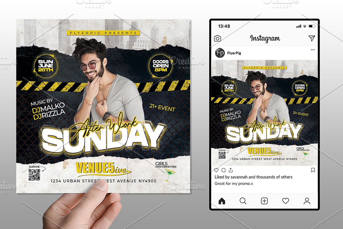 Club Party Flyer, a Flyer Template by FlyerPig (Photo 3 of 3)