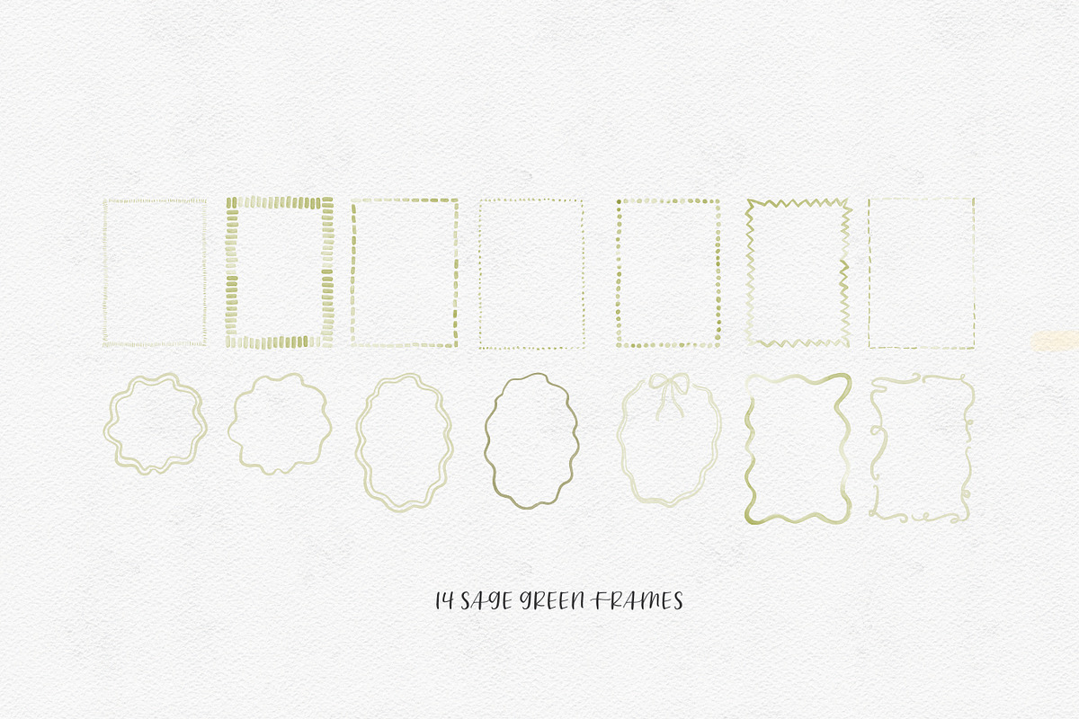 Cute Watercolor Borders & Frames, a Graphic by Design by Laney (Photo 7 of 10)