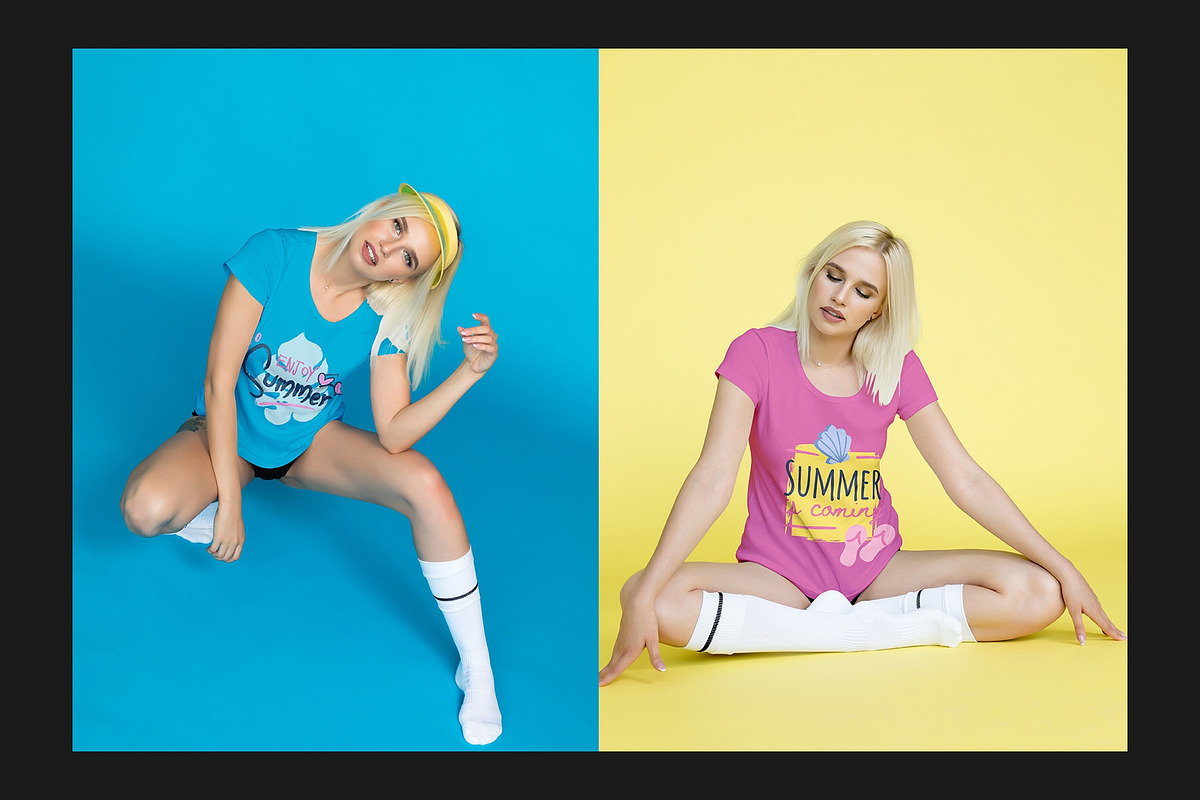 T-Shirt Mock-Up Set, a Shirt Mockup by Freeman Studio (Photo 8 of 16)