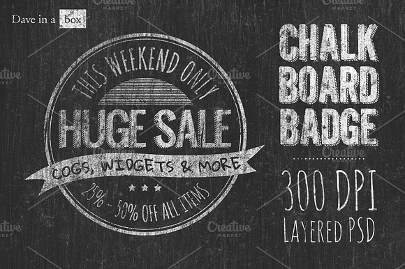 Chalk Board Badge