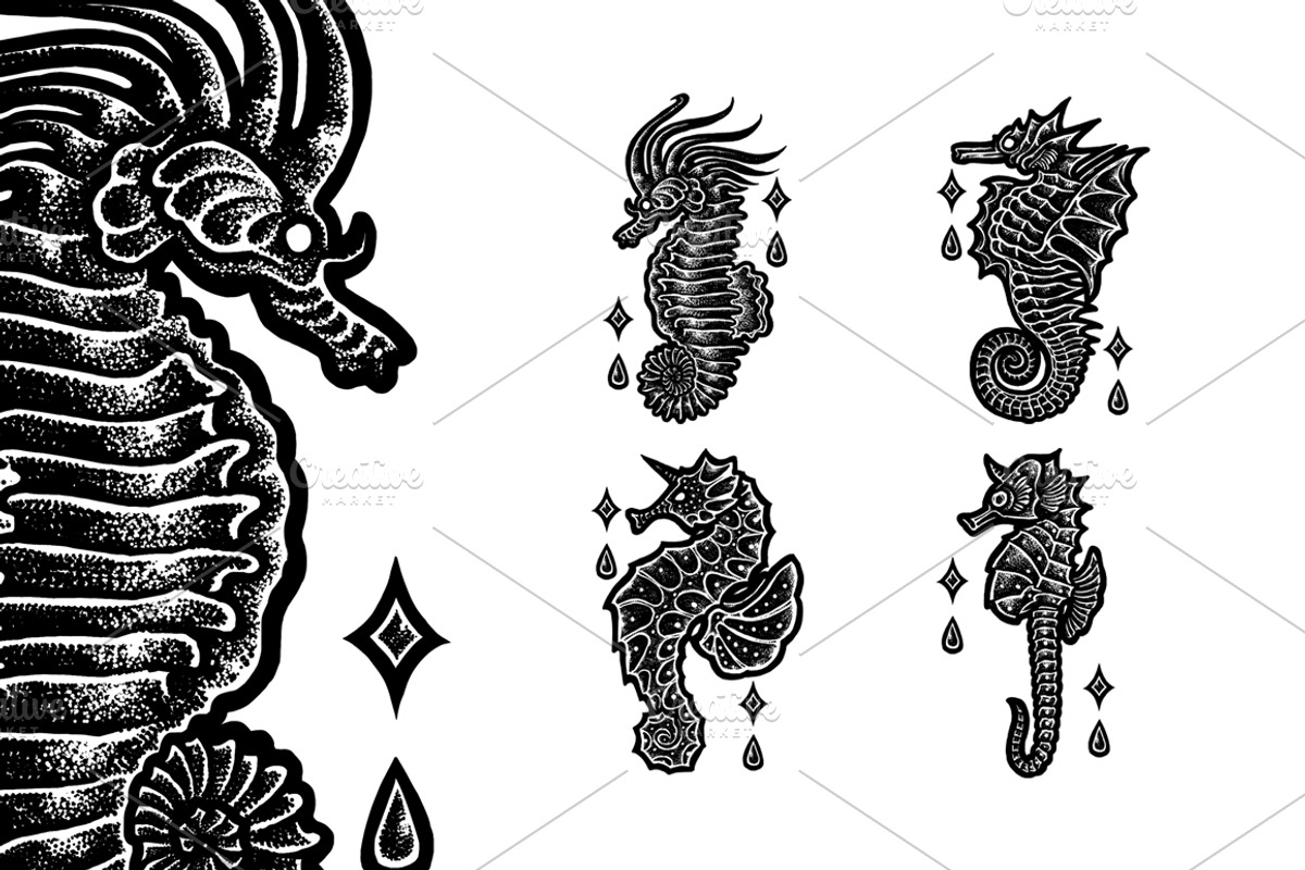 100 Tattoo-Style Tee Designs, an Object Illustration by Design by sebrodbrick (Photo 8 of 34)