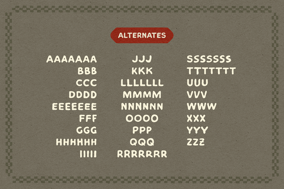 ZUPPINO | A Unique Quirky Font, a Sans Serif Font by Laura Strote Designs (Photo 3 of 8)