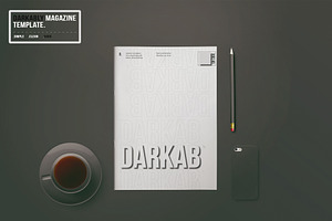 Dark & White Magazine Template
