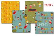 Lets Play paper, a Pattern Graphic by Poppymoondesign (Thumbnail 2 of 2)