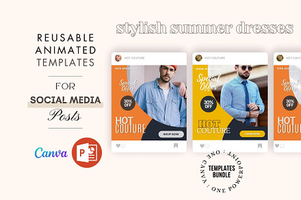 Animated Display Ads - Men's Shirts, a Branding & Logo Template by VidBazaar