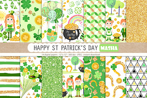 HAPPY ST PATRICK'S DAY Digital Paper